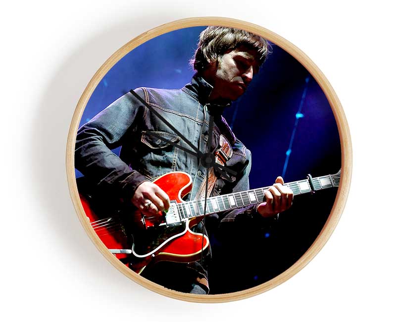 Noel Gallagher Playing Guitar Clock - Wallart-Direct UK