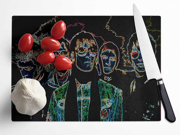 Oasis All My People Glass Chopping Board