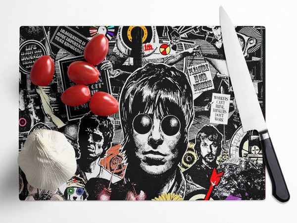 Oasis Collage Glass Chopping Board
