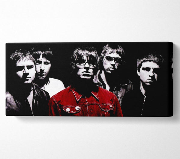 Oasis Liam Red Coat B n W