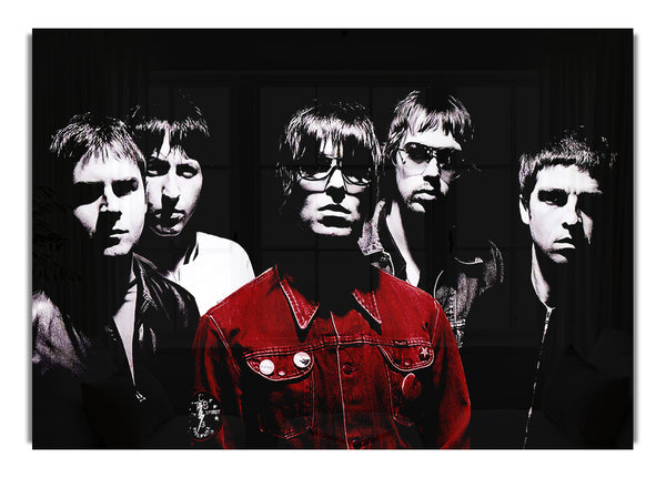 Oasis Liam Red Coat B~w