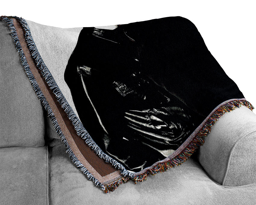 Oasis Noel Red B n W Woven Blanket