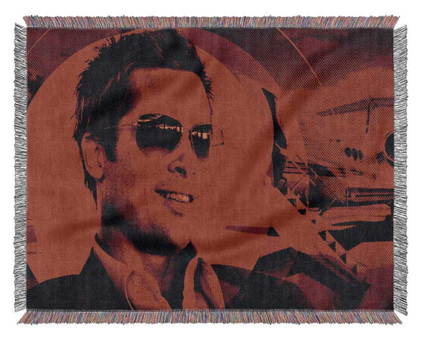 Oceans Eleven Brad Pitt Woven Blanket