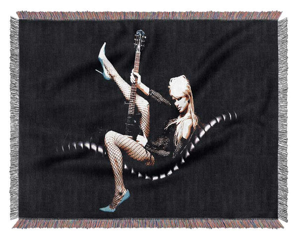 Paris Hilton Guitar Woven Blanket