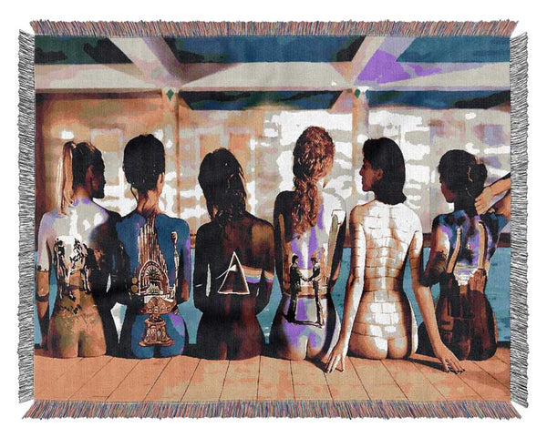 Pink Floyd Painted Ladies Woven Blanket