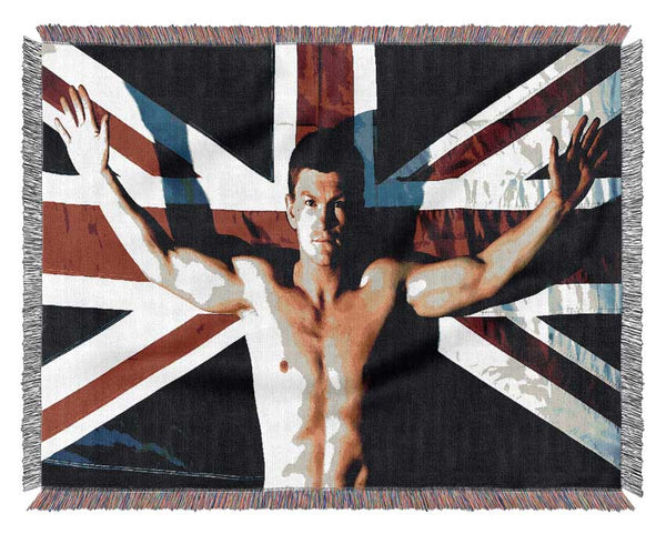 Ricky Hatton British Flag Woven Blanket