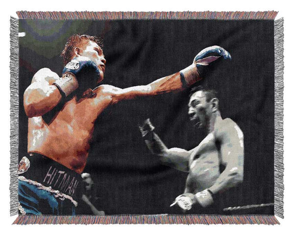 Ricky Hatton Knock Out In The Ring Woven Blanket