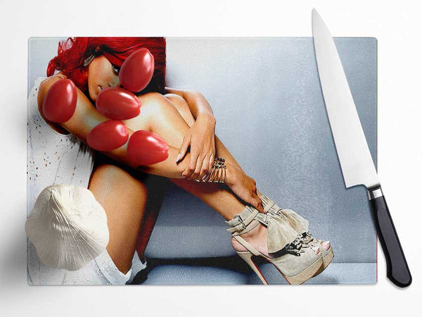 Rihanna Legs Glass Chopping Board