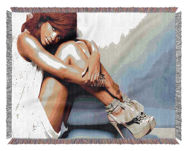 Rihanna Legs Woven Blanket