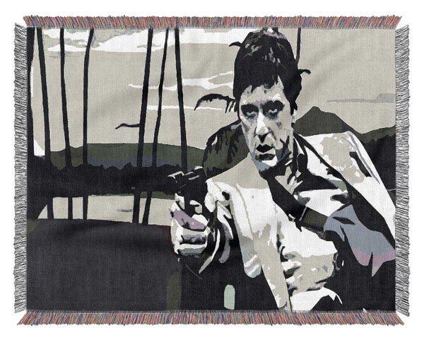 Scarface 02 Woven Blanket