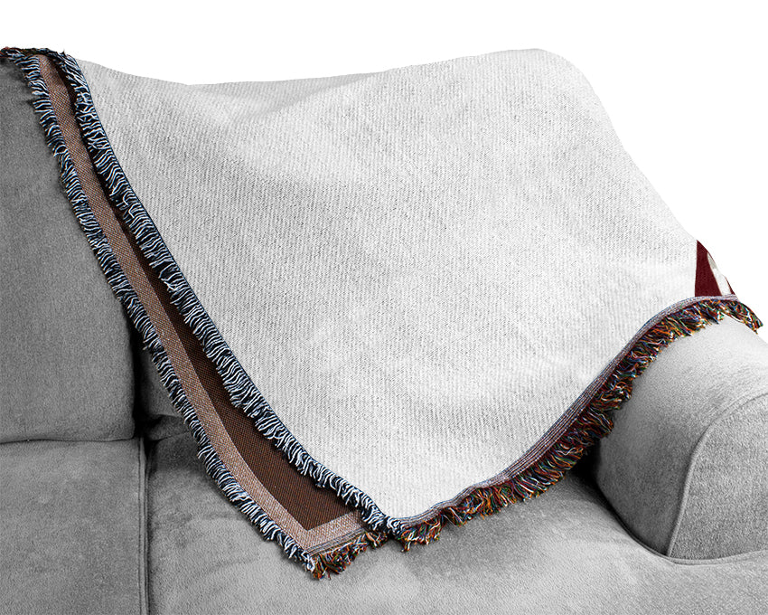Scarface Al Pacino Red Woven Blanket