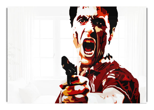 Scarface Al Pacino Red