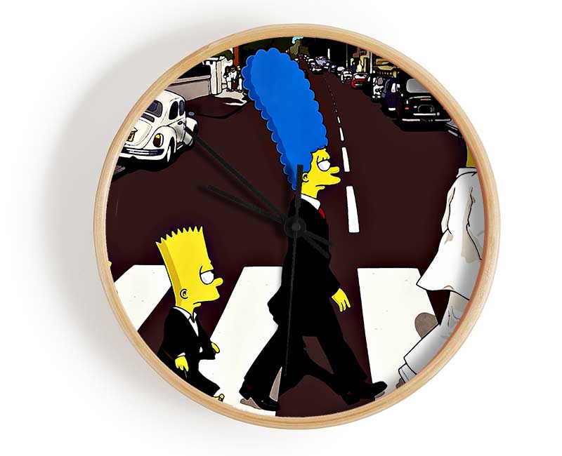 Simpsons Abbey Road Clock - Wallart-Direct UK