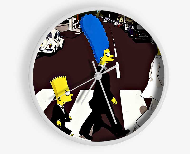 Simpsons Abbey Road Clock - Wallart-Direct UK