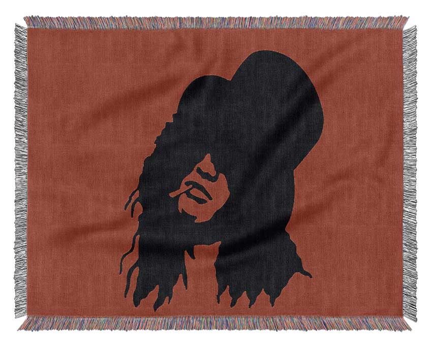 Slash Red Woven Blanket