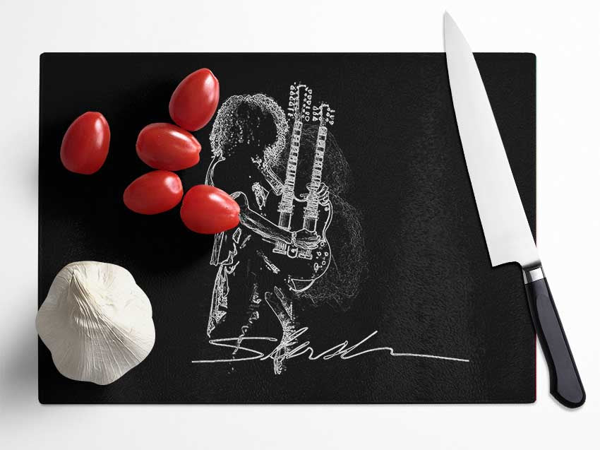 Slash Signature Glass Chopping Board