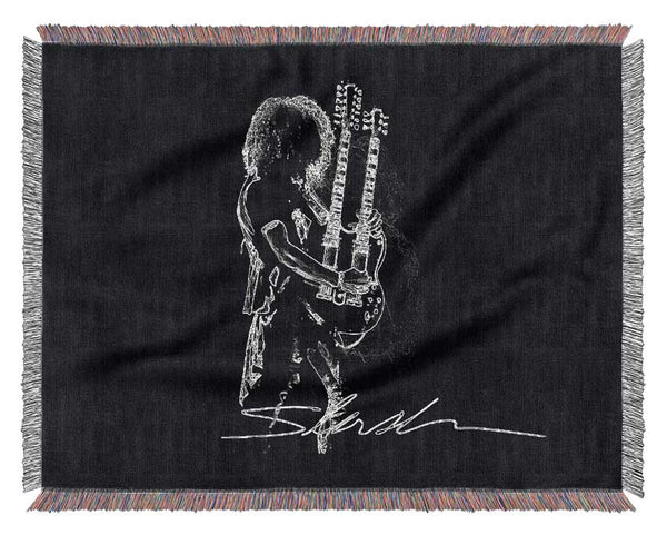 Slash Signature Woven Blanket