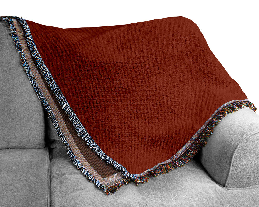 Steve Mcqueen Red Woven Blanket