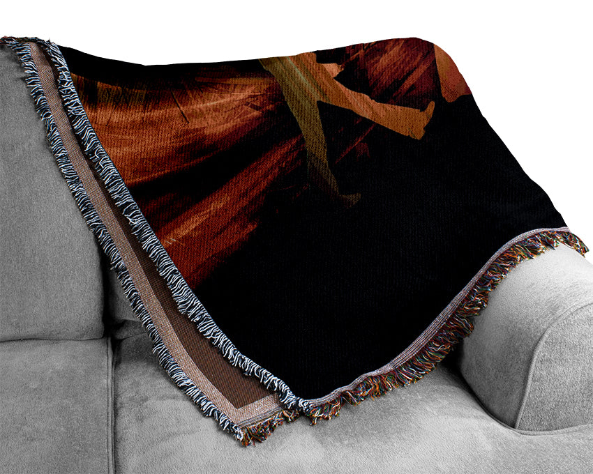 The Beatles Rainbow Walk Woven Blanket