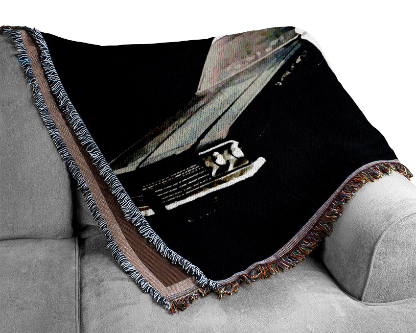 The Blues Brothers Police Car Woven Blanket