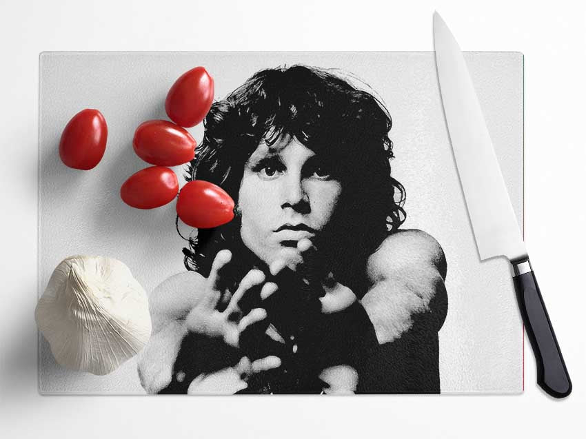 The Doors Jim Morrison Glass Chopping Board