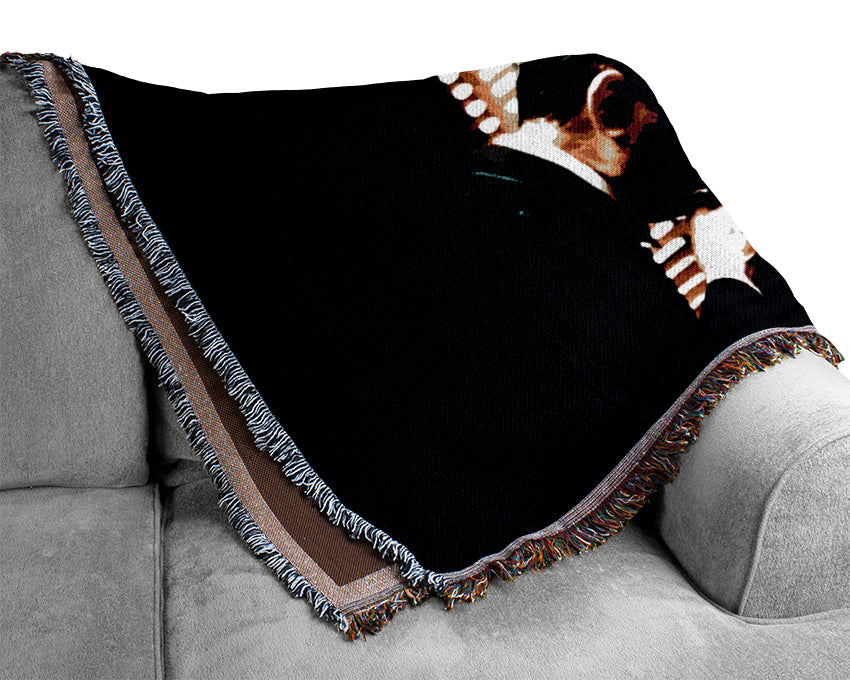 The Godfather Kiss Of Respect Woven Blanket