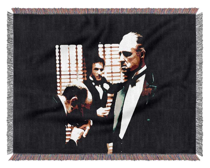 The Godfather Kiss Of Respect Woven Blanket