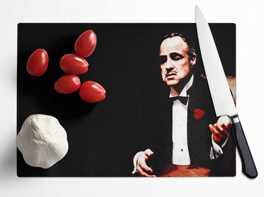 The Godfather Glass Chopping Board