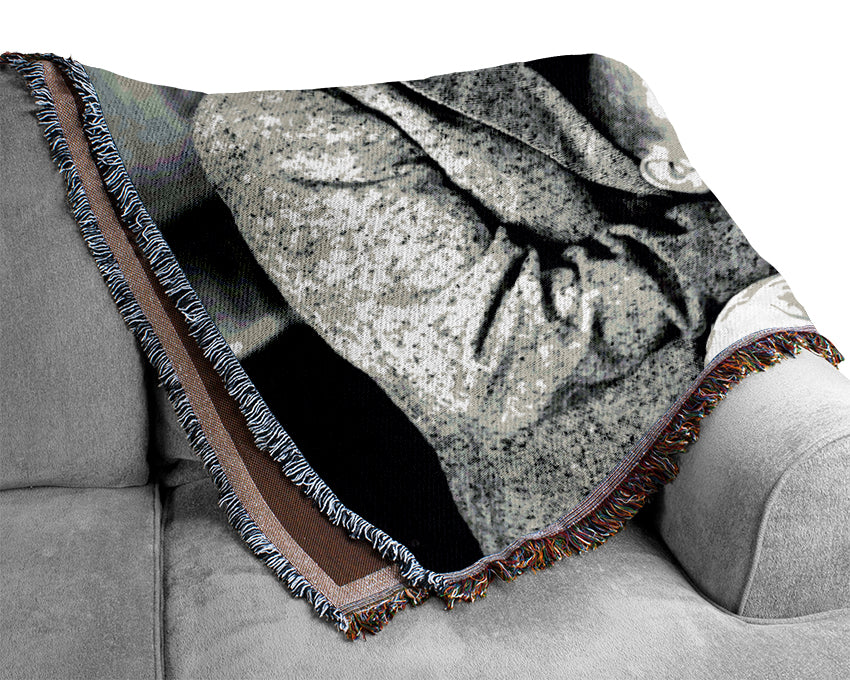 The Three Stooges Tooth Pull Woven Blanket