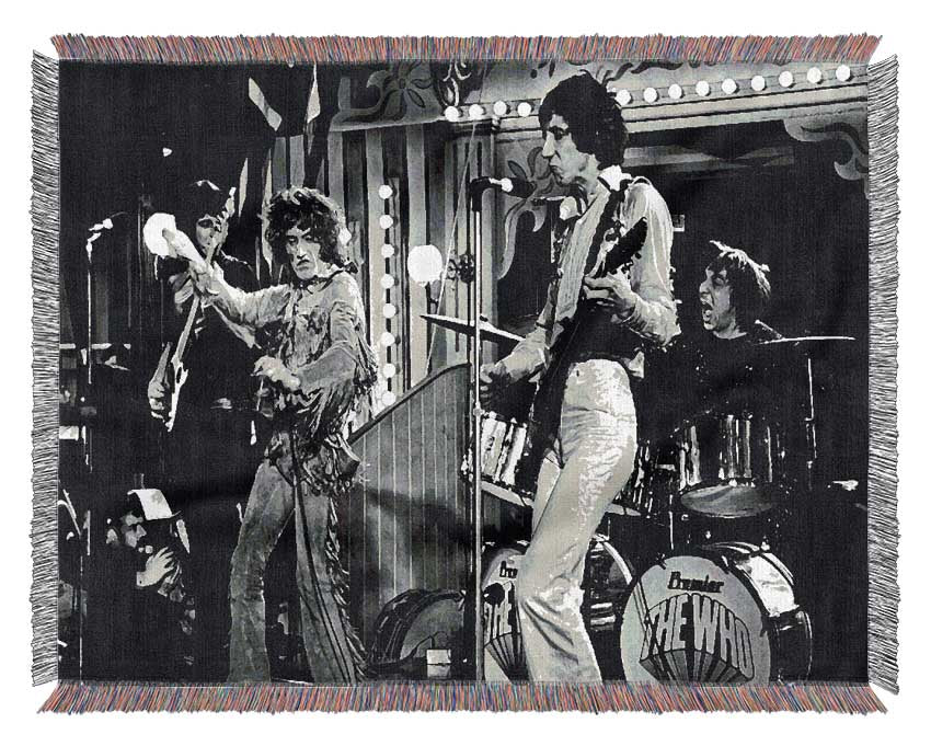 The Who On Stage Woven Blanket