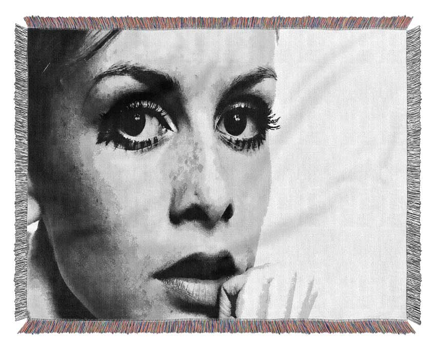 Twiggy First Top Model Woven Blanket