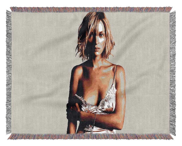 Uma Thurman Woven Blanket