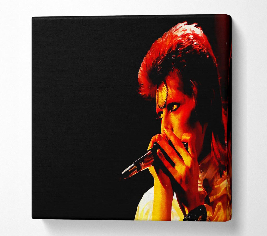 Picture of David Bowie Ziggy Pop Square Canvas Wall Art