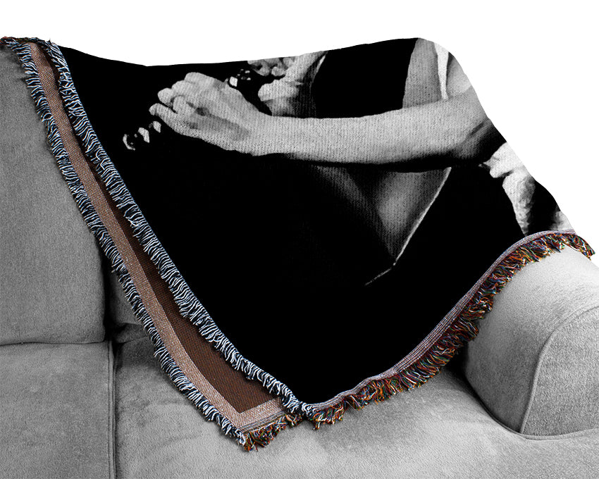Kill Bill The Bride B n W Woven Blanket