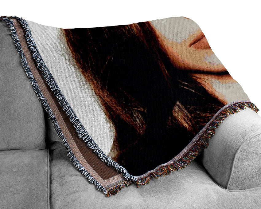 Miranda Kerr Face Woven Blanket