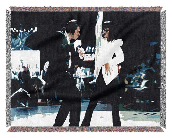 Pulp Fiction Dance Woven Blanket