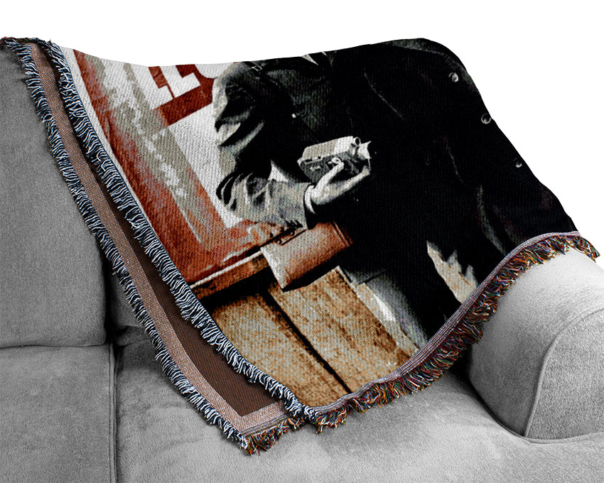 The Beatles In Liverpool Woven Blanket