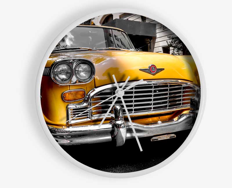 New York Yellow Cab Clock - Wallart-Direct UK