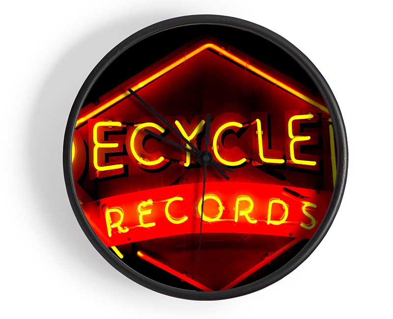 Recycled Records Clock - Wallart-Direct UK