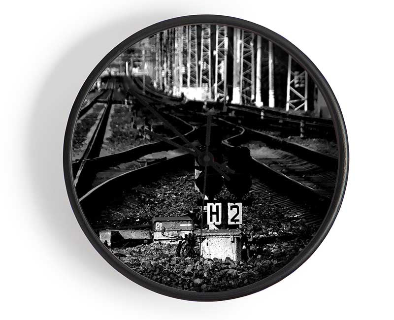 Rail Tracks Clock - Wallart-Direct UK