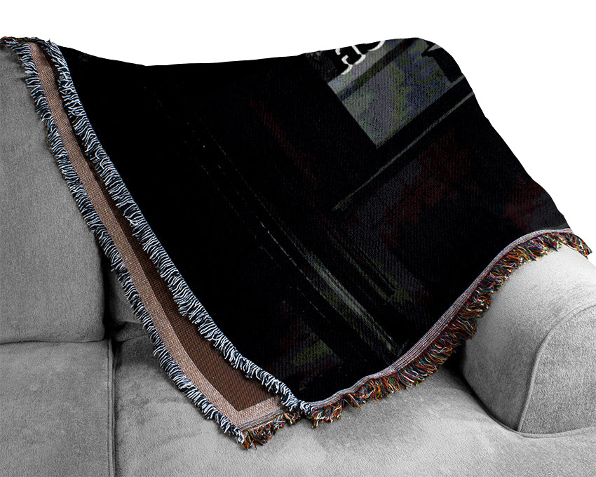Old Time Photography Woven Blanket