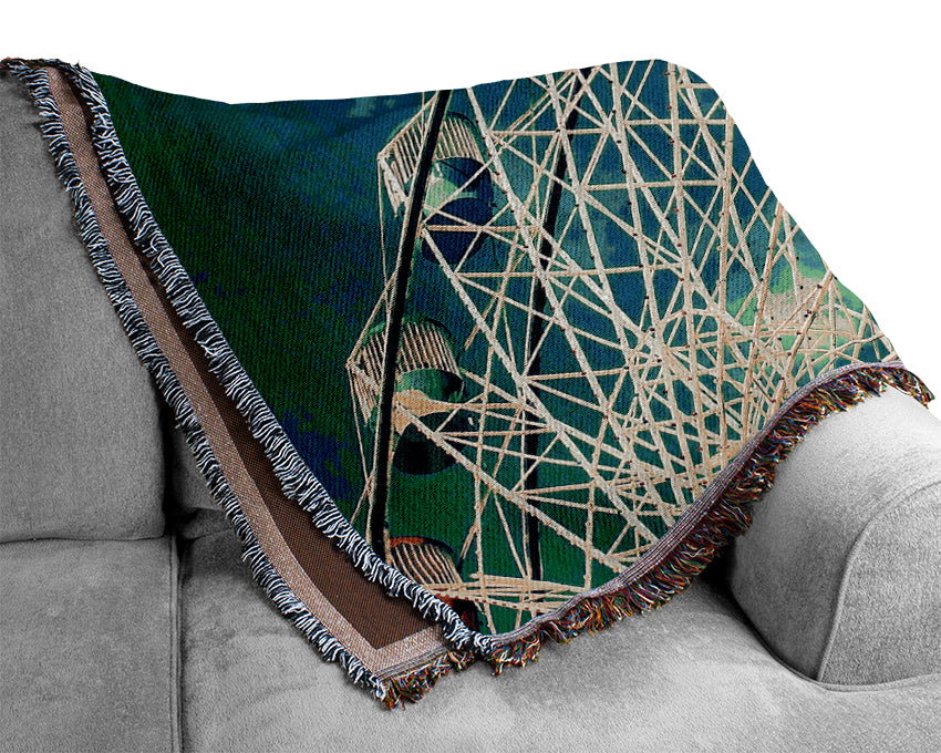 Ferris Wheel 4 Woven Blanket