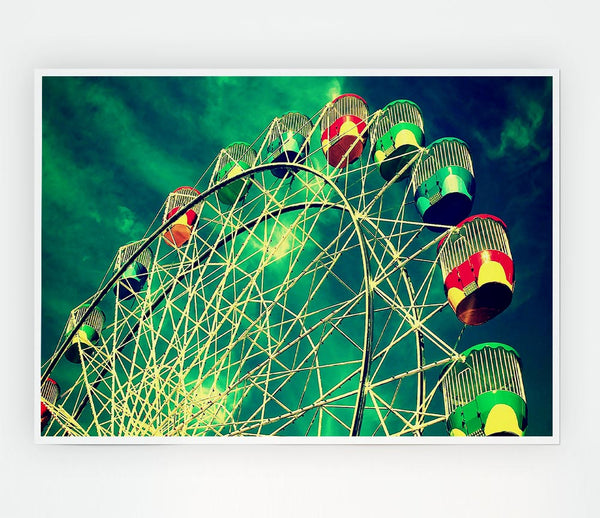Ferris Wheel 4 Print Poster Wall Art