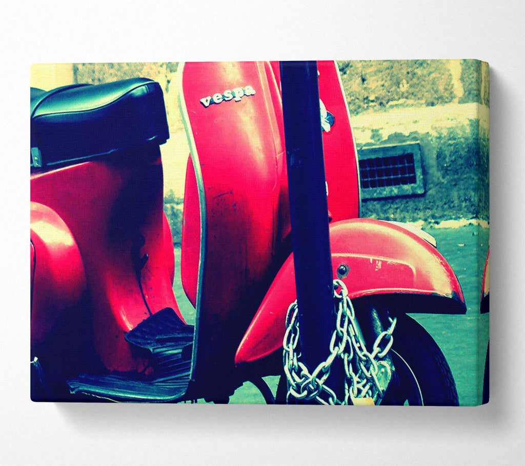 Picture of Vespa Canvas Print Wall Art