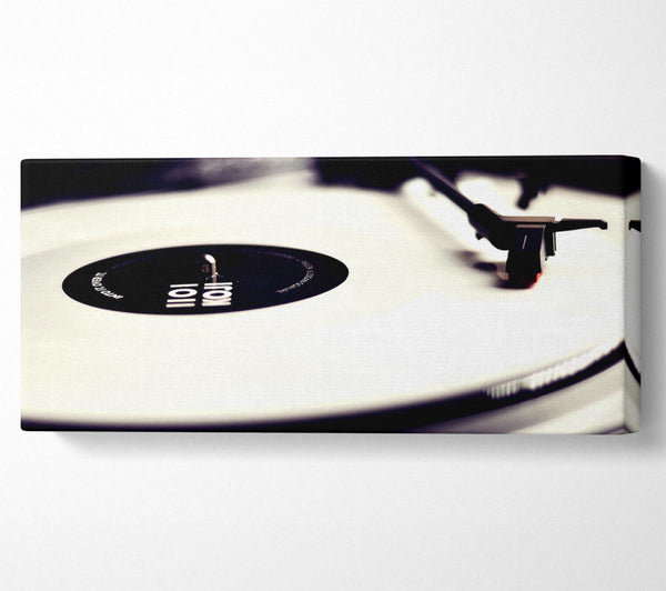 Vinyl-Schallplattenspieler, Schwarzweiß