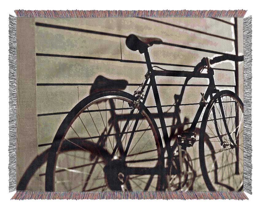 Vintage Schwinn Bike Woven Blanket