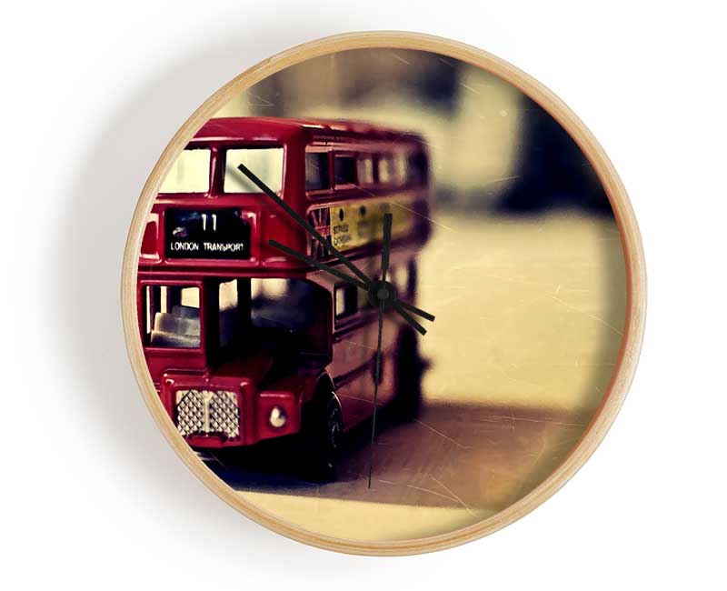 Old English Bus Toy Clock - Wallart-Direct UK