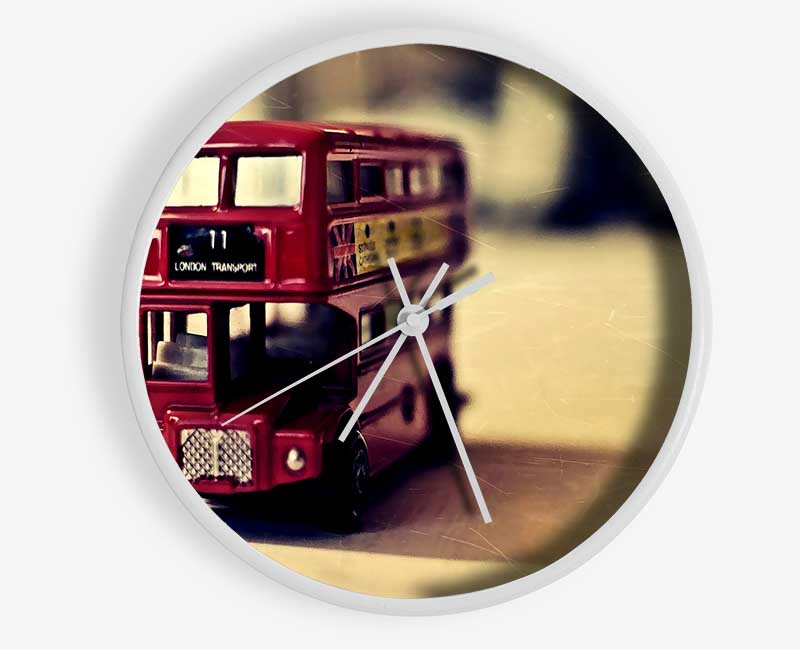 Old English Bus Toy Clock - Wallart-Direct UK
