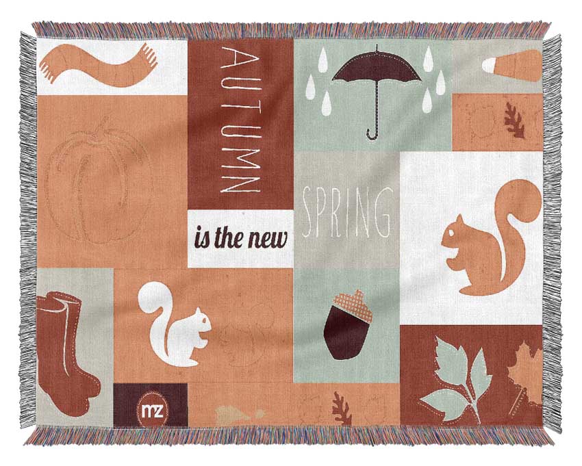 Autumn The New Spring Woven Blanket