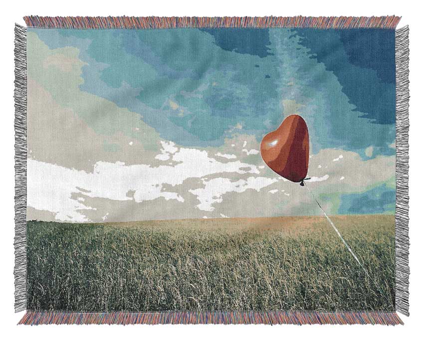 Alone Heart Flying Woven Blanket